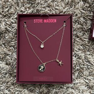 Steve Madden Gold Zodiac Virgo Pendant Necklace NWT